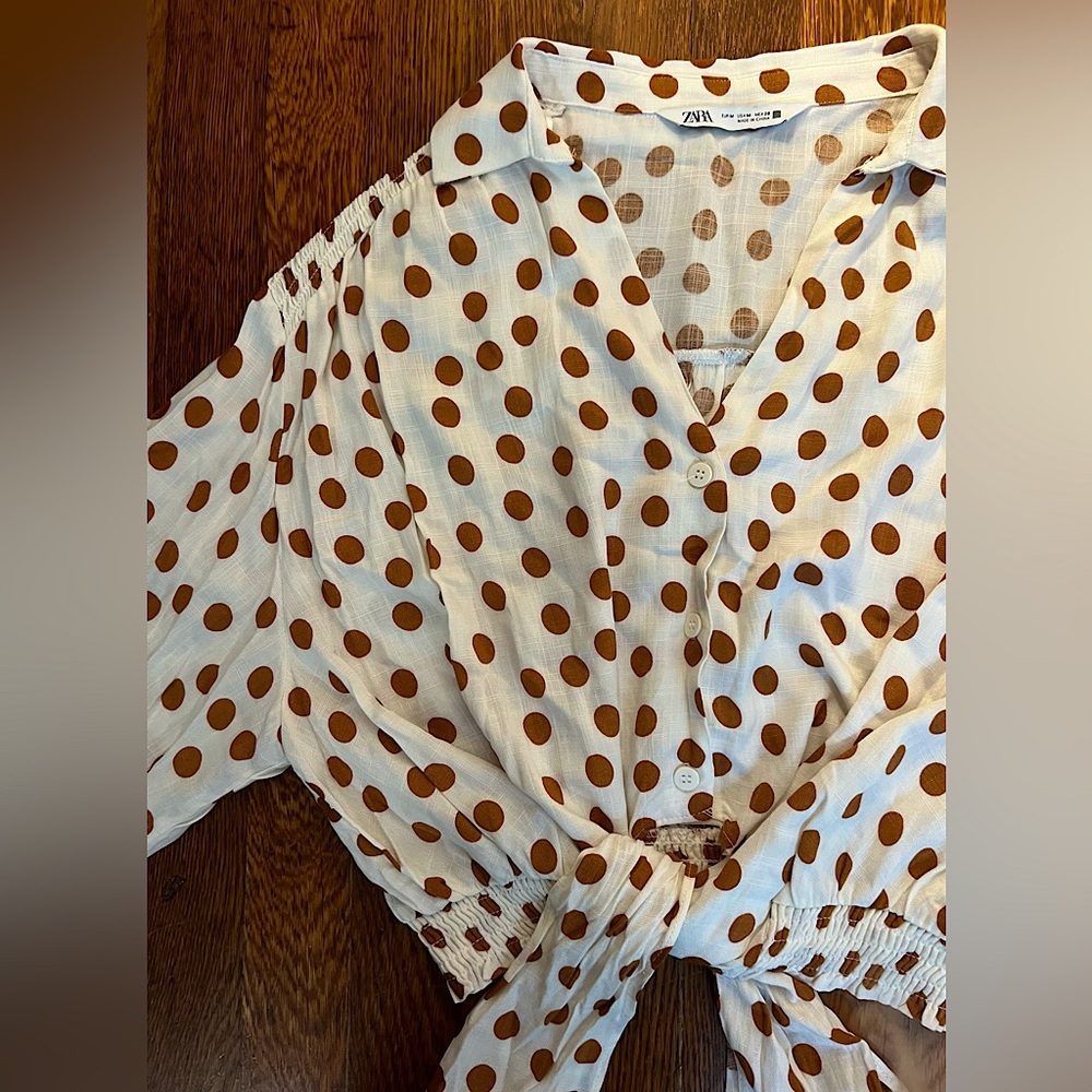 ZARA - Front Tie Top